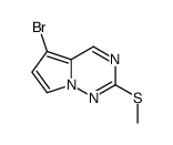 5-溴-2-(甲基硫烷基)吡咯并[2,1-f] [1,2,4]三嗪结构式