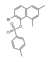 2-bromo-6,8-dimethyl-1-naphthyl p-toluenesulfonate结构式