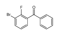 3-溴-2-氟苯甲酮结构式