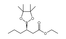 (R)-ethyl 3-(4,4,5,5-tetramethyl-1,3,2-dioxaborolan-2-yl)hexanoate Structure