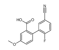 2-(5-cyano-2-fluorophenyl)-5-methoxybenzoic acid结构式