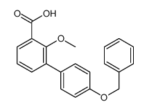 2-methoxy-3-(4-phenylmethoxyphenyl)benzoic acid结构式