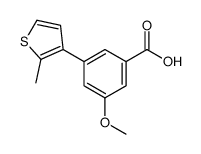 3-methoxy-5-(2-methylthiophen-3-yl)benzoic acid结构式