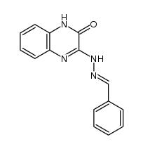 (E)-3-(2-benzylidenehydrazinyl)quinoxalin-2(1H)-one Structure