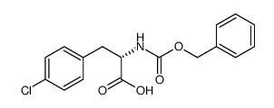 (S)-2-(((BENZYLOXY)CARBONYL)AMINO)-3-(4-CHLOROPHENYL)PROPANOIC ACID Structure