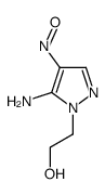 2-(5-amino-4-nitrosopyrazol-1-yl)ethanol结构式