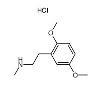 N-methyl-2,5-dimethoxyphenethylamine hydrochloride Structure