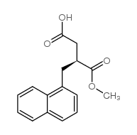 (S)-2-(1-萘甲基)琥珀酸-1-甲酸甲酯结构式