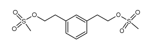 1,3-phenylenebis(ethane-2,1-diyl) dimethanesulfonate结构式
