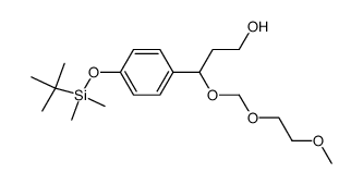 3-(4-((tert-butyldimethylsilyl)oxy)phenyl)-3-(((methoxyethoxy)methyl)oxy)propan-1-ol Structure