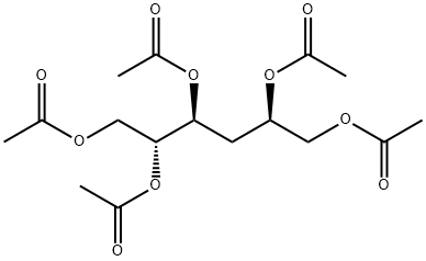 ribo-Hexitol, 3-deoxy-, pentaacetate结构式