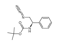 (R)-(N-tert-Butoxycarbonyl)-amino-2-azido-1-phenylethyl amine Structure