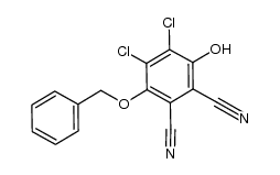 3-(benzyloxy)-4,5-dichloro-6-hydroxyphthalonitrile结构式