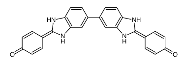 4-[5-[2-(4-oxocyclohexa-2,5-dien-1-ylidene)-1,3-dihydrobenzimidazol-5-yl]-1,3-dihydrobenzimidazol-2-ylidene]cyclohexa-2,5-dien-1-one结构式