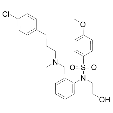 N-[2-[N-(4-氯肉桂)-N-甲基氨基]苯基]-N-(2-羟乙基)-4-甲氧苯磺酰胺磷酸酯盐图片
