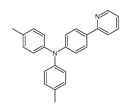 4-methyl-N-(4-methylphenyl)-N-(4-pyridin-2-ylphenyl)aniline结构式