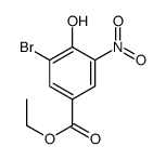 ethyl 3-bromo-4-hydroxy-5-nitrobenzoate结构式