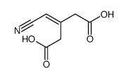 3-(cyanomethylidene)pentanedioic acid结构式
