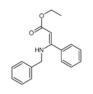 ethyl 3-(benzylamino)-3-phenylprop-2-enoate Structure