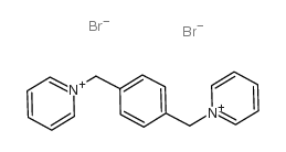 1,1'-[1,4-亚苯基双(亚甲基)]双(1-吡啶鎓)二溴化物结构式