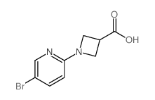 1-(5-溴-2-吡啶)吖丁啶-3-羧酸结构式