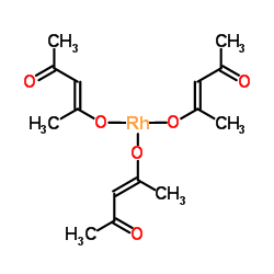 乙酰丙酮铑(III)结构式