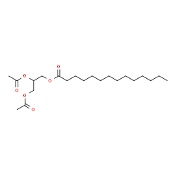 Glycerol 1,3-diacetate 2-myristate Structure