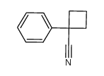 1-苯基环丁烷甲腈结构式