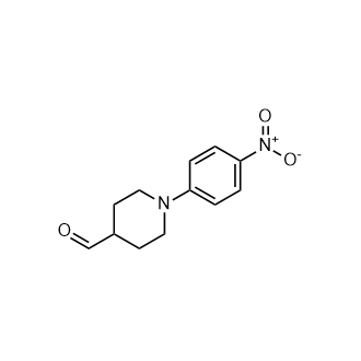 1-(4-硝基苯基)哌啶-4-甲醛结构式