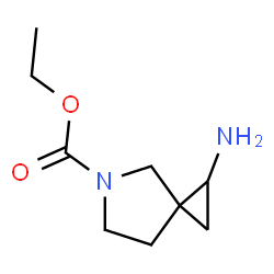 5-Azaspiro[2.4]heptane-5-carboxylic acid,1-amino-,ethyl ester Structure