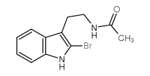 N-(2-(2-溴-1H-吲哚-3-基)乙基)乙酰胺结构式