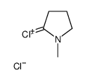 5-chloro-1-methyl-3,4-dihydro-2H-pyrrol-1-ium,chloride Structure
