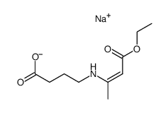 N-(1-Methyl-2-ethoxycarbonylvinyl)-γ-aminobutyric acid sodium salt Structure
