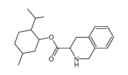 (-)menthyl D-1,2,3,4-tetrahydroisoquinoline-3-carboxylate Structure