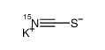 硫氰酸钾-15N结构式