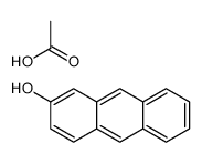 acetic acid,anthracen-2-ol结构式