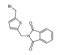 2-(溴甲基)-5-(邻苯二甲酰亚氨基甲基)噻吩结构式