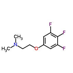 N,N-二甲基-2-(3,4,5-三氟苯氧基)乙胺结构式