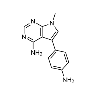 5-(4-氨基苯基)-7-甲基-7H-吡咯并[2,3-d]嘧啶-4-胺结构式