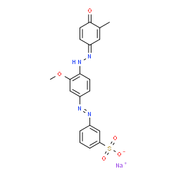 sodium m-[[4-[(4-hydroxy-m-tolyl)azo]-3-methoxyphenyl]azo]benzenesulphonate Structure