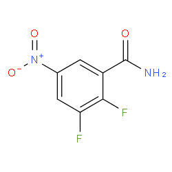 2,3-Difluoro-5-nitrobenzamide Structure