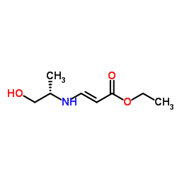 (S,E)-ethyl 3-(1-hydroxypropan-2-ylamino)acrylate Structure