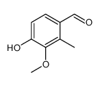 4-hydroxy-3-methoxy-2-methylbenzaldehyde结构式