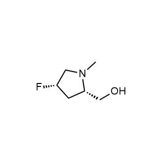 ((2S,4S)-4-氟-1-甲基吡咯烷-2-基)甲醇结构式