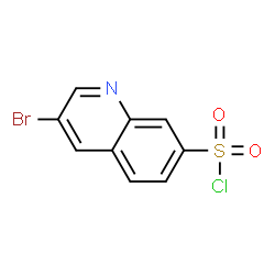 3-bromoquinoline-7-sulfonyl chloride Structure