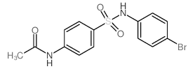 4-(4-Bromophenylsulfamoyl)acetanilide结构式