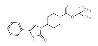 4-(2-氧代-5-苯基-1,2-二氢咪唑-3-基)哌啶-1-羧酸叔丁酯结构式