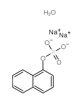 Sodium naphthalen-1-yl phosphate, hydrate structure