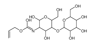 N-烯丙氧基羰基-β-乳糖胺结构式