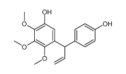 5-[(R)-1-(4-Hydroxyphenyl)-2-propenyl]-2,3,4-trimethoxyphenol结构式